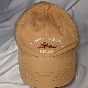Tommy Bahama Mustard Yellow Strapback Hat Cap with Cocktail Recipe